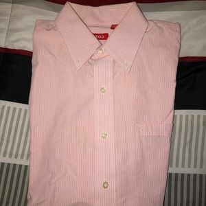 IZOD Men’s Long Sleeve Button Up Dress Shirt